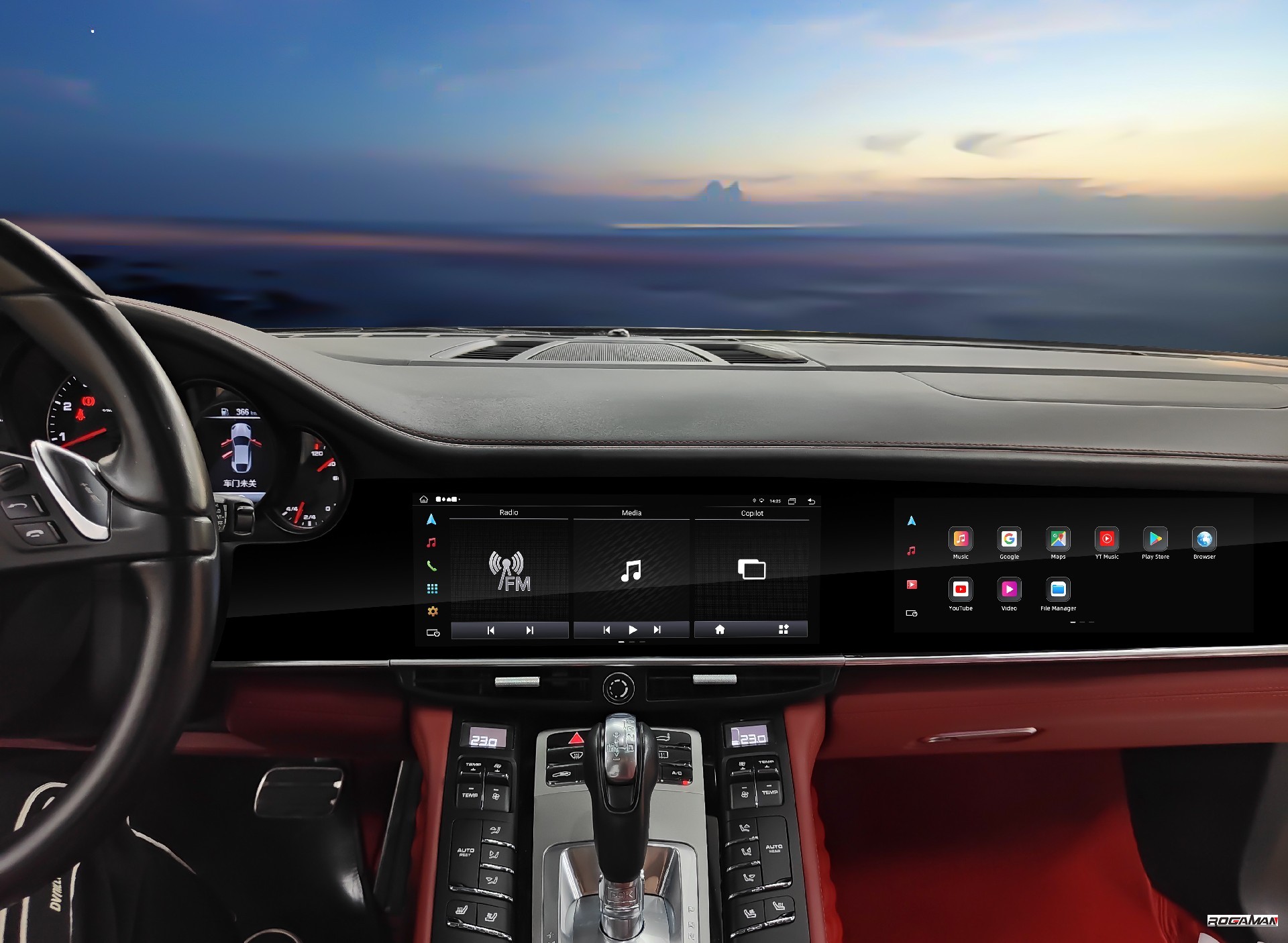 3926 Panamera 10-16款 12.3寸+11寸 互动双屏 安装后 英文.jpg